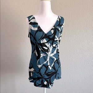 INC International Concepts Blue Sleeveless Blouse